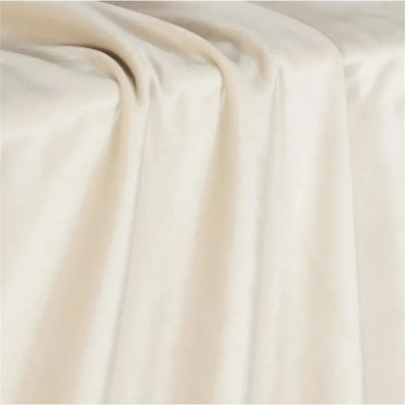 Rideau velours blanc cassé – Blanc cassé – détail tissu