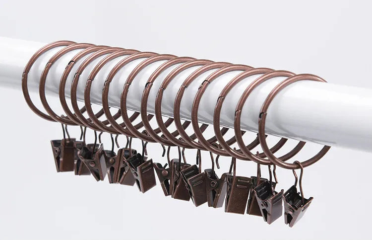 Anneaux à pinces ouvrables en métal Ø int. 25 mm – lot de 20 – détail du tissu ou de la finition