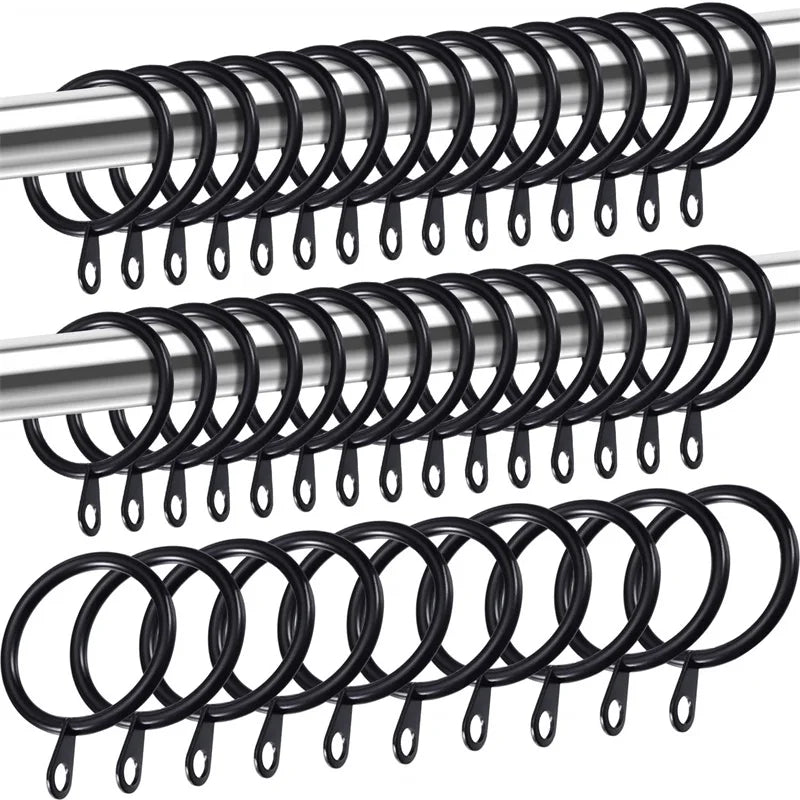 Anneaux de tringle à œillet en métal Ø int. 38 mm – lot de 20 – détail du tissu ou de la finition