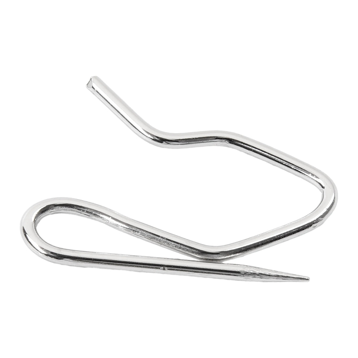 Épingles-crochets pour rideaux en métal argenté – 34 mm – vue du modèle