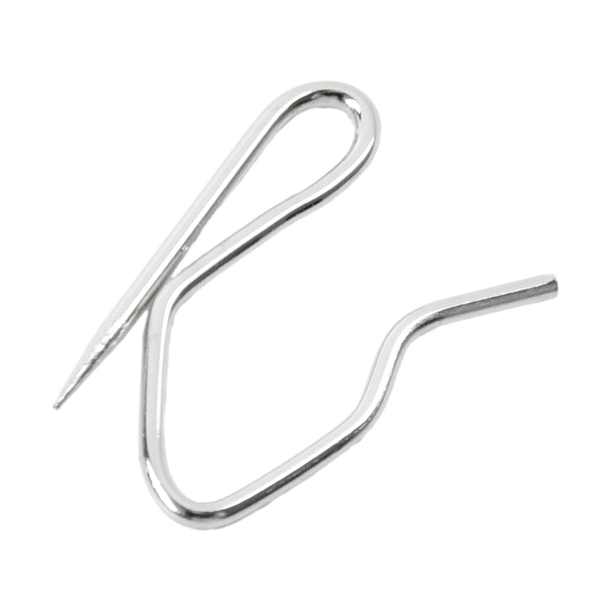 Épingles-crochets pour rideaux en métal argenté – 34 mm – détail du tissu ou de la finition