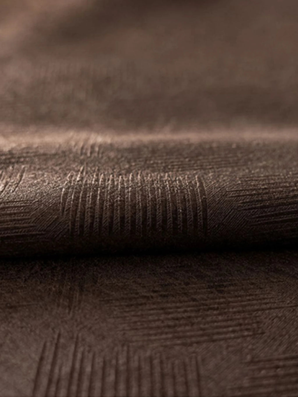 Rideau occultant texturé chocolat – Chocolat – détail tissu