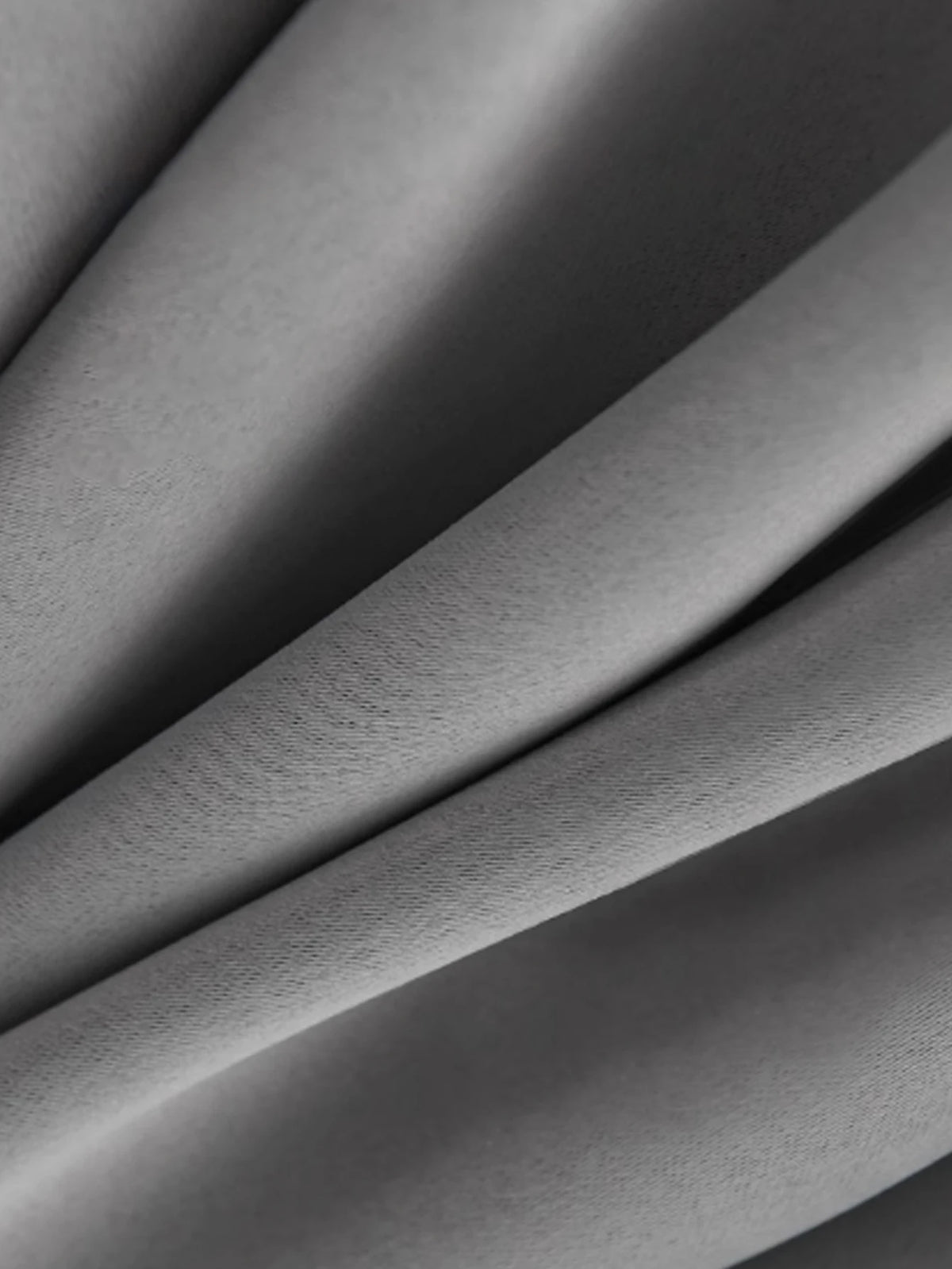 Rideau occultant uni gris clair mat – Gris clair – détail tissu