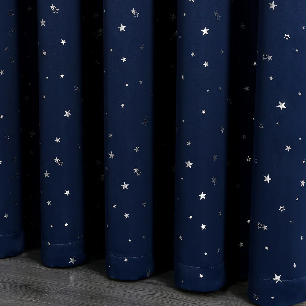 Rideau tamisant jacquard petites étoiles – vue complémentaire 3