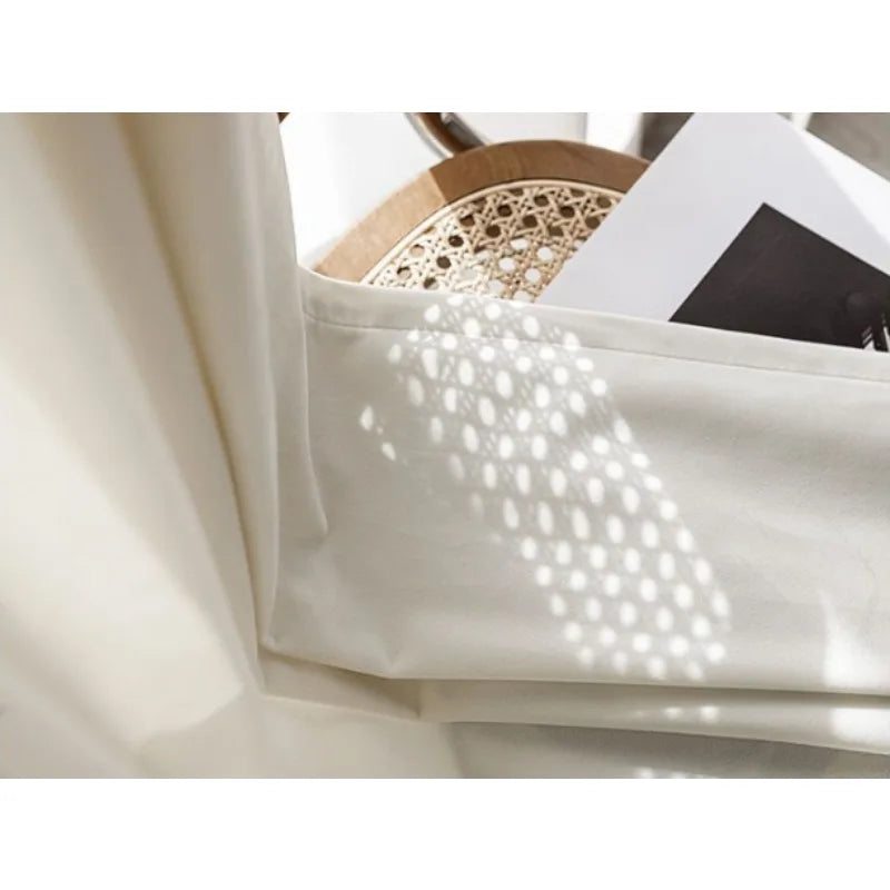 Rideau velours blanc cassé – Blanc cassé – détail tissu