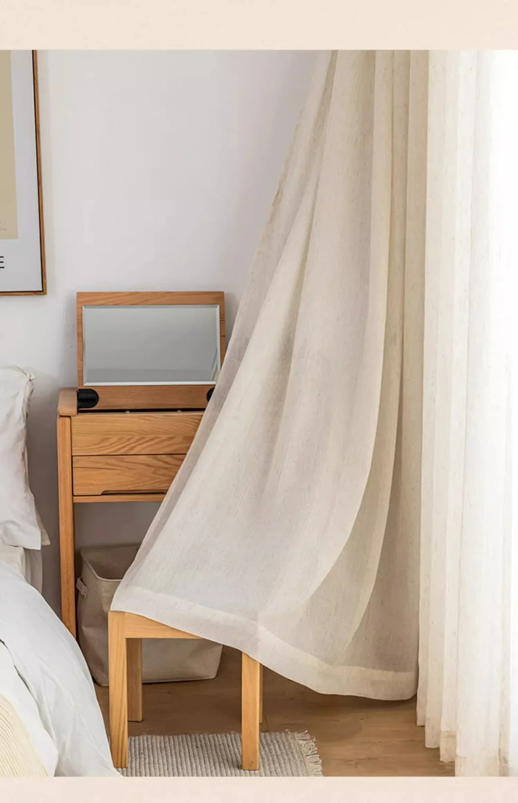 Voilage effet lin naturel – Lin naturel – mise en situation