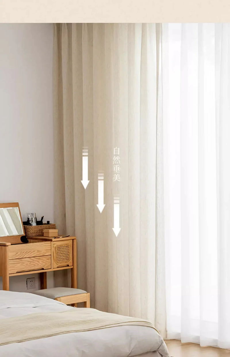 Voilage effet lin naturel – Lin naturel – mise en situation